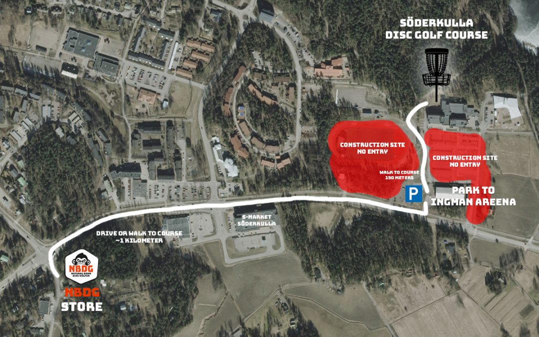 Arriving and parking to Söderkulla Disc Golf Course (Trilogy Challenge, Ladies event and Tyyni juniors)